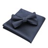 Enlision Men's Bow Tie with Pocket Square - Bow Ties