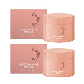 2 Stück Moisturising Tanning Cream, Self Tanner Cream, For A Quick Natural Tan, Quickly Absorbs, Natural Tan, Moisturising, Sorgt für Gebräunte Haut, Geeignet für alle Hauttypen