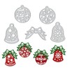 Hying Christmas Bell Bow Cutting Dies for Card Making and