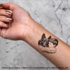 4 x 'Sleeping Boy with German Shepherd' Temporary Tattoos -