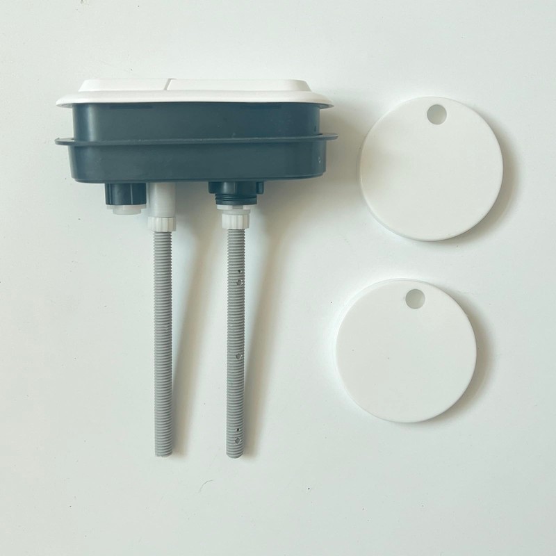 WinZo Toilet Oval Dual Flush Button with Toilet Seat Bolts