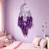 Large Purple Dream Catchers,Moon and Stars Decor,Dream Catcher for Girls