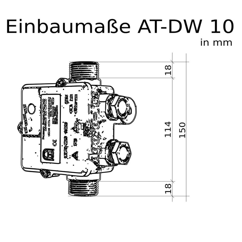 Agora-Tec at 003 001 006 at-dwv-10 Pressostat Cable for Pump