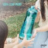 Pogo 64oz Plastic Water Bottle with Leak-Proof Chug Lid and