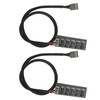 2Pcs PWM Fan Hub 5 Way 4Pin 13.8in Cable Length
