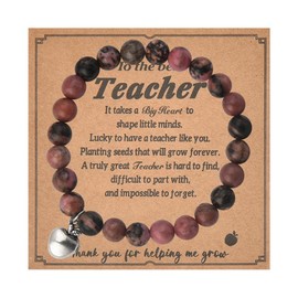 Teacher Appreciation Gifts for Women Beaded Bracelets for Teachers Thank You Gifts for Women Teacher Gifts for Christmas Birthday Graduation Gifts for Teacher Bead Bracelet