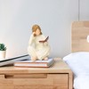 Klyno Reading Book Thinker Figurine Gift for Women Librarian Reader