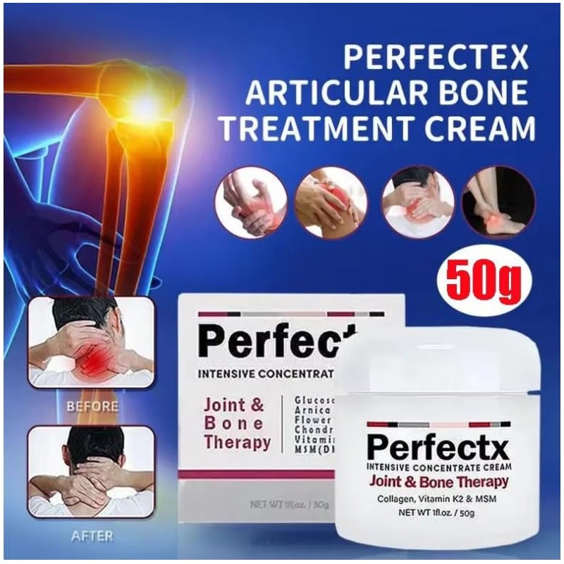 NATUREGURU Perfectx Joint & Bone Support Cream 50g, Intensive Concentrate