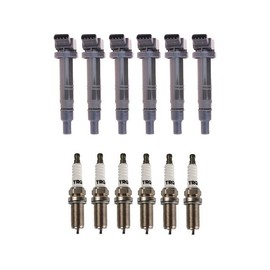 Marketplace Auto Parts Ignition Coil and Spark Plug Kit 12 Piece - Compatible with 2005-2015 Toyota Tacoma 4.0L V6
