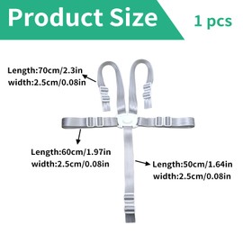 Tripp Trapp 5-Point Seat Belt for Hauck High Chair Strap and Pushchair, Harness for Highchair, Children's Safety Belt, Pushchair Seat Belt, Child Safety Belt