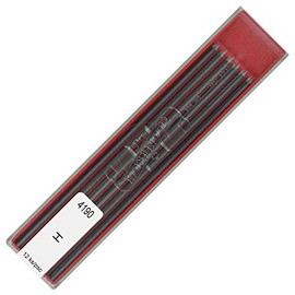 Koh-i-noor 2.0 mm Graphite Leads for Technical Drawing and Retouching, 41908 H