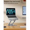 tounee Laptop Stand for Desk Adjustable Height, Telescopic Computer Stand