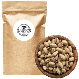 Sivifood Pistachios Roasted & Salted with Lemon & Sea Salt Refined 500 g - Delicious Crisp Roasted Pistachios with Fruity Lemon Aroma & High-Quality Crystal Salt Roasted Salted Pistachios