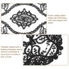 sourcing map 2Pcs Retro Lace Placemats, French Crochet Doilies Oval