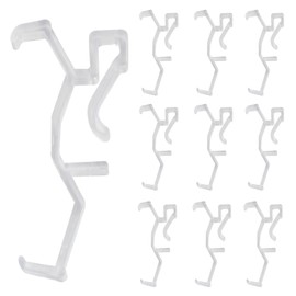 Unlorspy 10Pcs Clear Valance Clips 2.5inch Replaceable Blind Clips Plastic Blind Clamps for Window Blind Valance, Horizontal Faux and Wood Blinds Parts