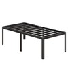Likelalaso 24 Inch High Twin Bed Frames with Rounded Corner,