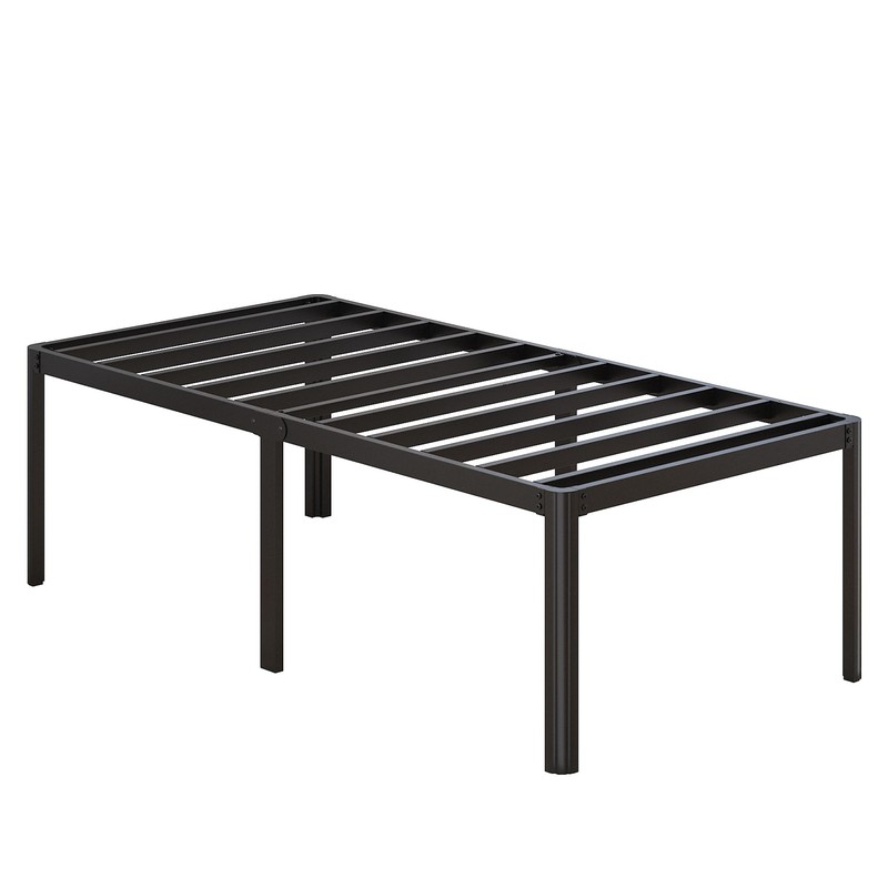 Likelalaso 24 Inch High Twin Bed Frames with Rounded Corner,