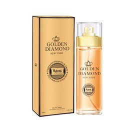 Hybrid & Company Golden Diamond Eau De Parfum Natural Spray Fresh Floral Scent, 3.4 Fl Oz