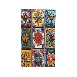 Boho Colorful Flower Hand Towels Bathroom Kitchen Dish Towel Decorative Soft Absorbent Washcloths Guest Fingertip Towels for Gym Hotel Yoga Spa Home Decor 16X30 Inch