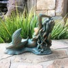 3 Piece Mermaid Table Top Bronze Patina Beach and Pool