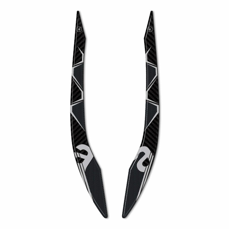 labelbike - 3D Sticker Protection Scooter Pillion Grips Compatible with