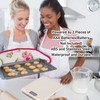 Kitchen Scale 0.04oz to 22lb LCD Display Stainless Steel Tare