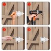 BRIOTA Pack of 2 Automatic Locking Door Bolts, Spring Locking