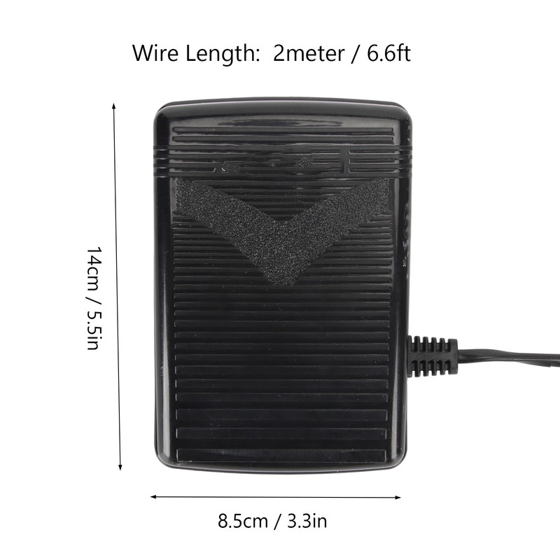 Sewing Machine Foot Pedal with Power Cord Skid Resistance Pad