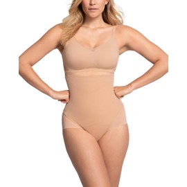 HONEYLOVE Shapewear for Women - SuperPower Brief High Compression - Tummy Control Underwear - Sand - 3X