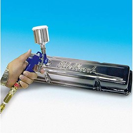 Eastwood Finish Liquid Base Coat Chrome Clear Black Spray On 8 Oz 12452Z