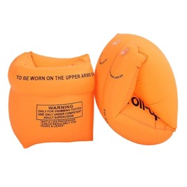 2-4 Pack Arm Floaties Swimming Rings for Kids Children Adults, Pool Floats Arm Bands, Inflatable Swim Rings, PVC Arm Bands Floater Sleeves for Toddlers Children 3-5-6-12 Years (Orange 2pcs)