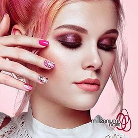 Millenium Nails Salon Gold Nail Tips, Newly Sized for an Easier Fit, Suitable for Salon or Home Use, Pack of 50 Tips (Size 9)