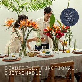 MEEMA Rectangular Cotton Tablecloth, Reusable Table Cover for Party Banquet, Wedding and Festival, Washable Beige Cloth for Tables Great for Outdoor & Indoor (60x100 in)