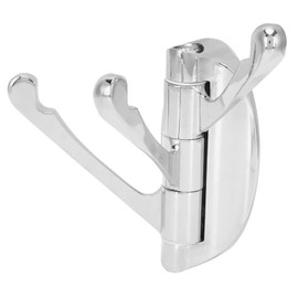 Foldable Towel Hook, Solid Metal Swivel Hook Heavy Duty Swing Arm Triple Coat Hook with Multi Three Foldable Arms Towel/Clothes Hanger for Bathroom Wall Mount Brushed Nickel(Sliver)
