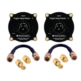 RCmall 5.8GHz Triple Feed Patch Antenna, High Gain 9.4dBi Directional Circularly Polarized LHCP RHCP Antenna with 50ohm SMA Dummy Load Terminator for FPV Racing Drone Eachine EC800D (Pack of 2)