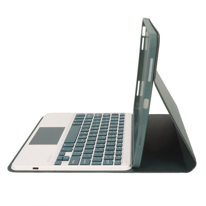 Tablet Case with Magnetic Keyboard Pencil Holder Touchpad for IOS
