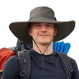 OZERO Fishing Hats: Stay Cool and UV Protection Sun Hat for Men Women, Wide Brim Bucket Hats Green