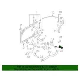 Mitsubishi MD326766, Engine Coolant Outlet Flange