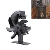 Heat Powered Stove Fan 7 Blade Moon Model Silent Operation