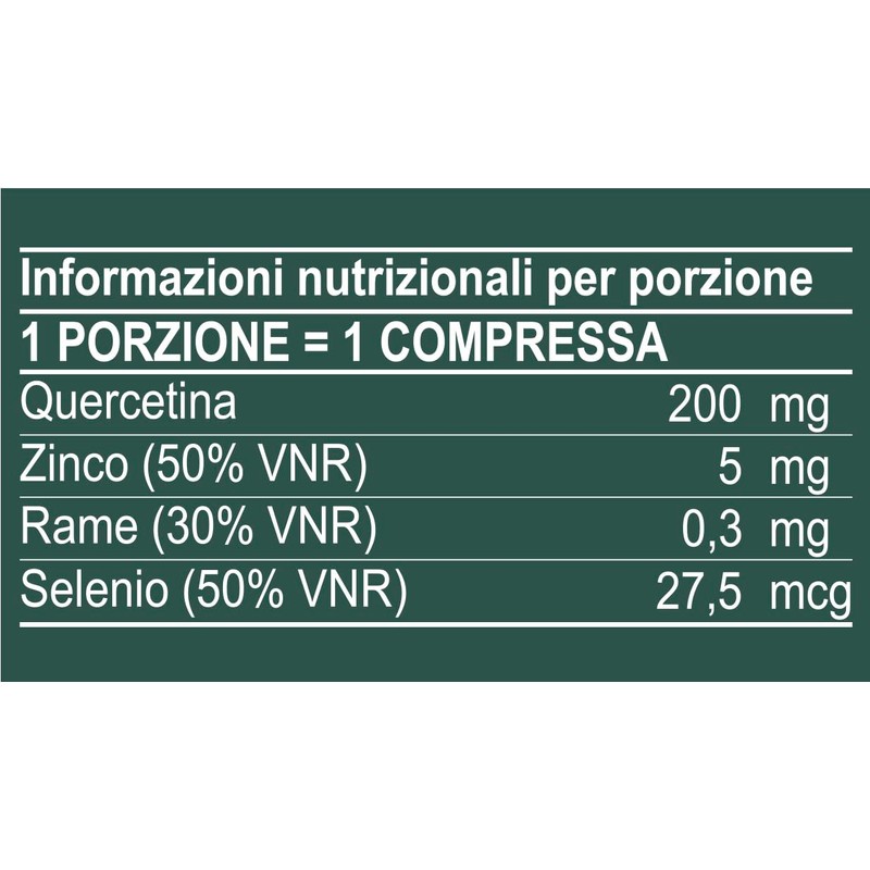 EUROSUP QUERCETINA+ - 60 compresse da 200 mg di quercetina
