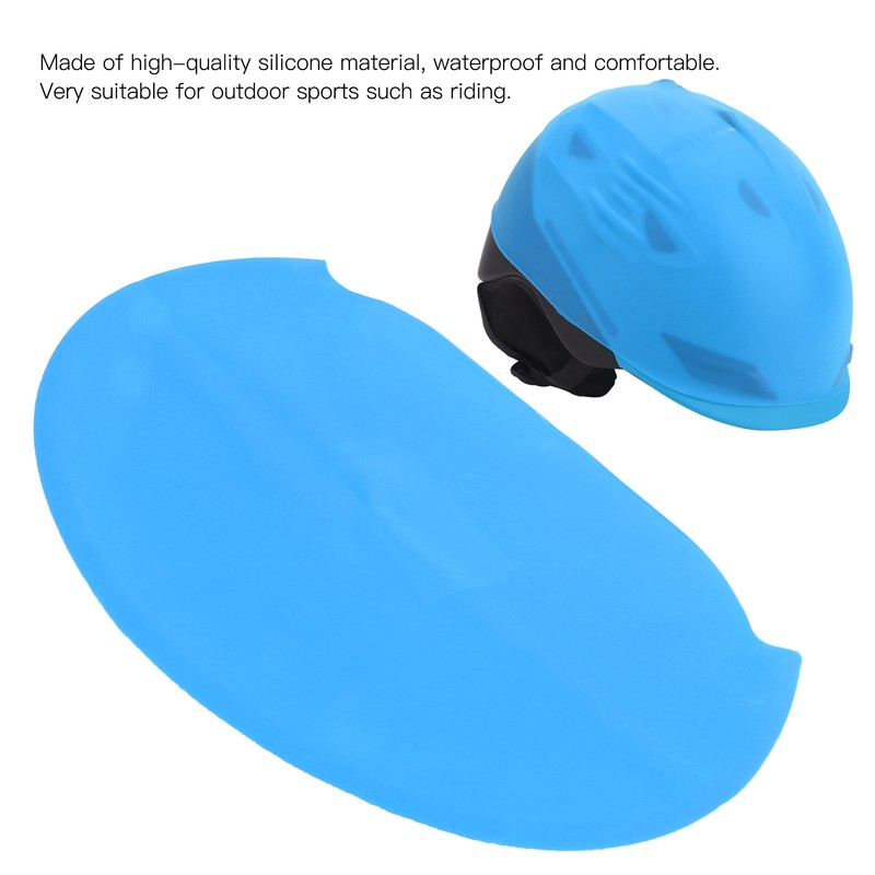 Waterproof Bike Helmet Cover Elastic Silica Gel Cycling Bicycle Helmet