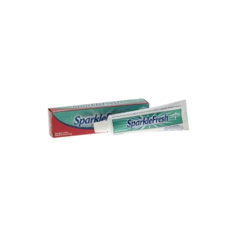 Medline SparkleFresh Fluoride Toothpaste, Mint Flavor, 2.75 oz