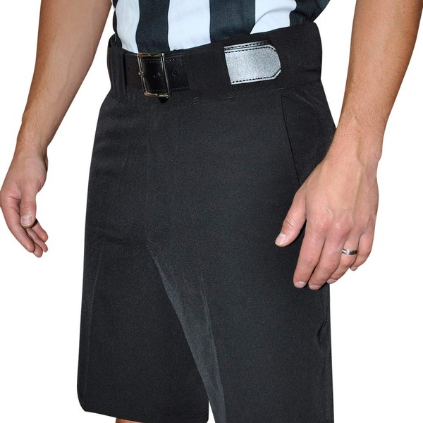 Smitty | FBS-178 | 4-Way Solid Black Football Lacrosse Shorts | Referee's Choice (38)
