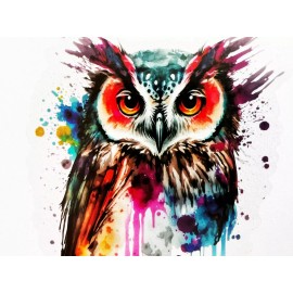 Unbranded 2x Snow Barn Owl 3in Transparent Stickers Nature Hiking Camping Phone Laptop