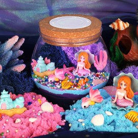 Unbranded Craft Kit for Kids - LED Night Light Up & Remote Mermaid Birthday Gifts Toys