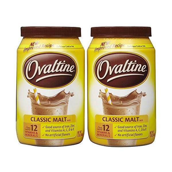 Ovaltine Classic Malt - 12 Ounce (Pack of 2)