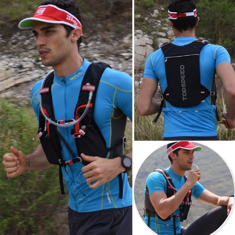 Hydration Backpack 5L (Black + 2L Bag, 5L)
