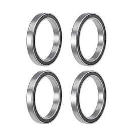 sourcing map Pack of 4 Ball Bearings Deep Groove Ball Bearings 6808-2RS 40 mm Inner Diameter 52 mm Outer Diameter 7 mm Bore Double Sealed Chrome Steel Z2 for Skateboard 3D Printer Roller Inline Skates
