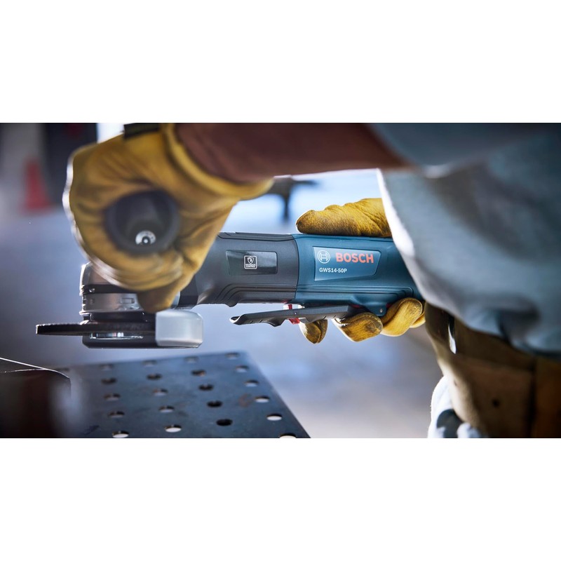 BOSCH GWS14-50P 5 In. Angle Grinder with Lock-On Paddle Switch