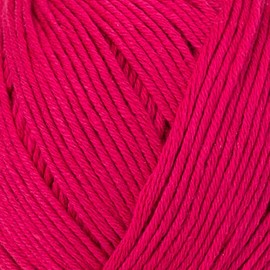 3 Skein La Mia Cottony 100% Cotton Baby Yarn,Each 1.76 Oz (50g) / 131 Yrds (120m) Super Soft, Dk Light,Turkish Yarn (Dark Pink, 3-Skein)